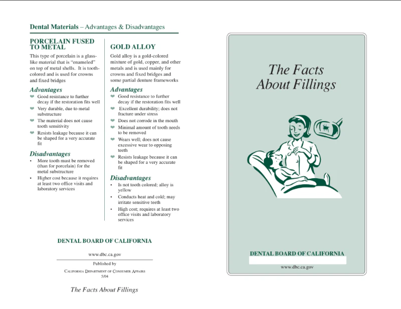 Differences in dental fillings materials at Erik P. Cadra Dentistry in Valencia, CA